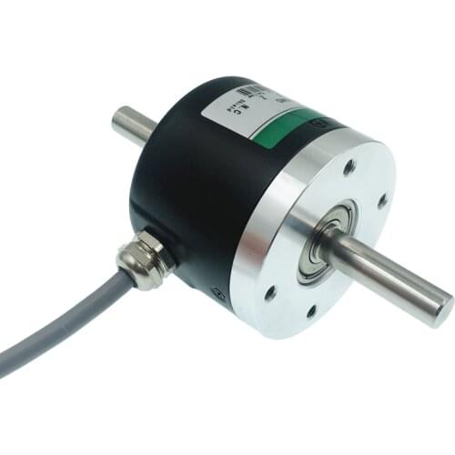 8mm solid shaft encoder through shaft double out shaft both ends of the shaft increment encoder installed at both ends