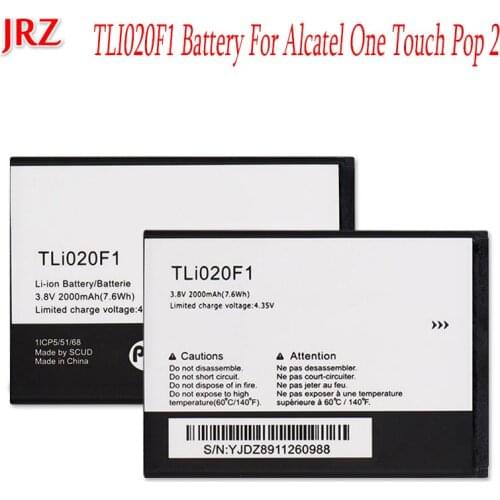 2000mAh TLI020F1 Battery For Alcatel One Touch Pop 2 TCL J720T J726T 2 5042D C7 7040 OT-7040 OT-7040D Mobile Phone Accumulator