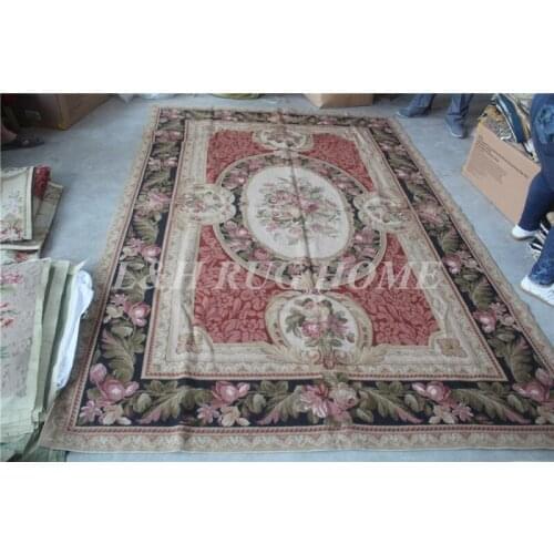 Free shipping 10K 6'x9' needlepoint rugs 100% New Zealand wool rugs handmade rugs carpets for home decoration