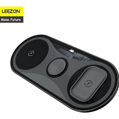 3 In 1 Fast Wireless Charger Qi Standard Charging for Iphone 12/11 Pro Apple Watch 15W Earphone Chargers Desk Office Station