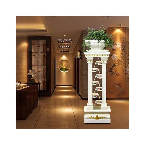 Large-scale European rockery water fountain water ornaments Feng Shui lucky living room floor creative home decorations