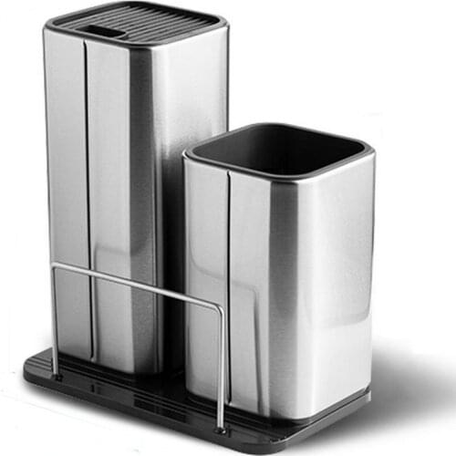 Knife Holder 8 Inch Kitchen Chef Set Knife Stainless Steel Knife Holder Utility Cut Cleaver Bread Paring Knives Scissors Cooking