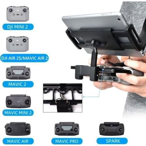 DJI Air 2S Phone Mount Holder Tablet Stand with Strap Strafor DJI Mavic Mini 2/Mavic Mini Drone Control Bracket Accessories