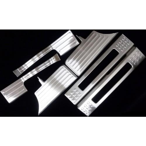 For Ford EVEREST SUV 4DR 2015 2016 2017 6Pcs Stainless Chrome Inner Door Sill Scuff Plate Trim Glossy