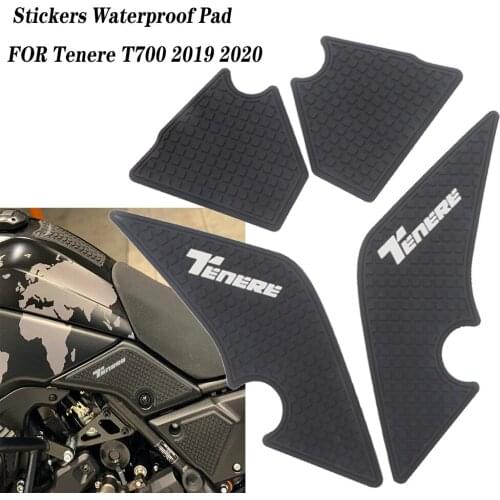 FOR YAMAHA Tenere 700 T700 XTZ 700 2019 2020 Motorcycle Non-Slip SideFuel Tank Stickers Waterproof Pad Rubber Sticker