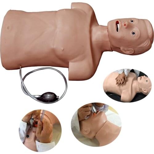 Electronic Type CPR and Intubation Training Manikin First Aid Dummy Resuscitation Tubing Mannequin
