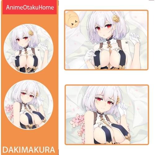 Anime Azur Lane HMS Sirius Cute Girl Throw Pillow Cover Hugging Body Pillowcase Otaku Bedding Decoration Dakimakura Pillow Case