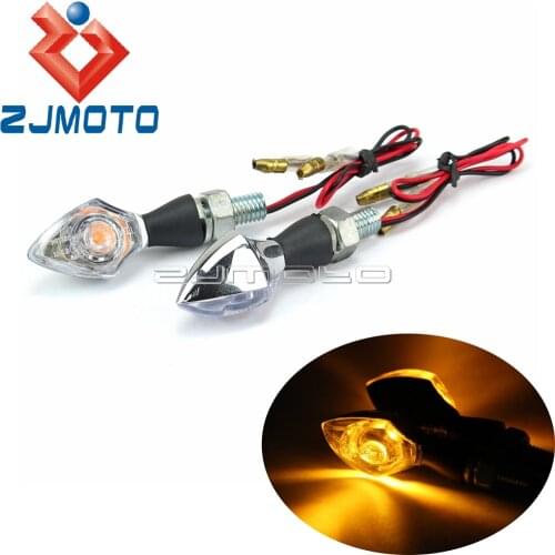 Motorcycle Amber Light LED Turn Signals E8 Blinkers Flash Lights For YAMAHA HONDA SUZUKI KAWASAKI CB ZX GSX Custom