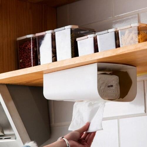 Wall Mounted Garbage Bag Dispenser Recycle Hanging Bags Storage Box Holder Saver Rack Organizer For Bathroom