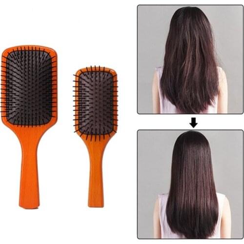 1pcs Air Cushion Comb Hair Style Air Bag Comb Beech Wood Massage Care Solid Wood Air Cushion Massage Brush Women