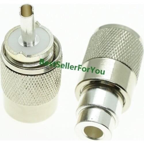 UHF Male PL259 Solder Connector For RG58 RG400 RG142+Reducer For RG8 RG213 RG9913 LMR400