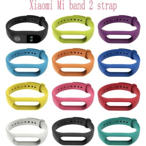 For Xiaomi Mi Band 2 Sport Strap Watch Silicone Wrist Strap for Xiaomi Mi Band 2 Accessories Bracelet Miband Strap Replacement