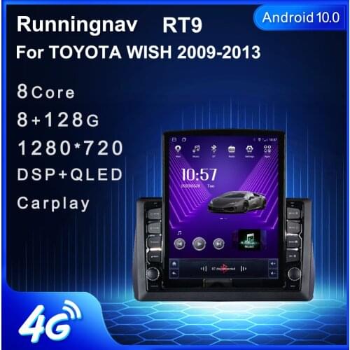 Runningnav For TOYOTA WISH 2009 2010 2011 2012 2013 Tesla Type Android Car Radio Multimedia Video Player Navigation GPS