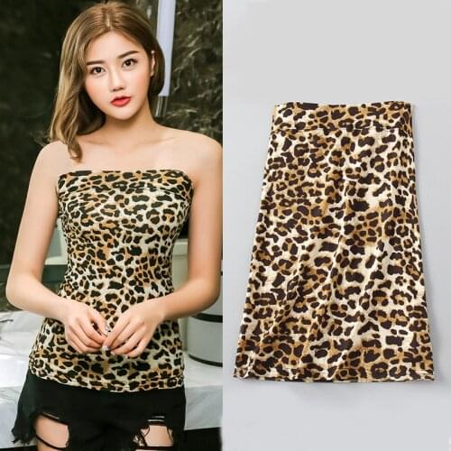 Sexy Women Strapless Intimates Solid Leopard Summer Soft Modal Tube Tops Female Backless Off Shoulder Women Slim Tops