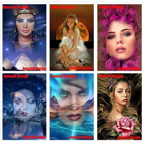 USA Popular 5d diamond painting beautiful girl 5d diamond embroidery full set magic girl 5d diamond mosaic sale decoration home