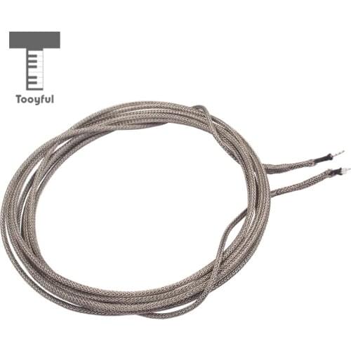 Tooyful Single Conductor Braided Shield Cable Guitar Circuit Wire Pickup Wire 22AWG 300cm Length