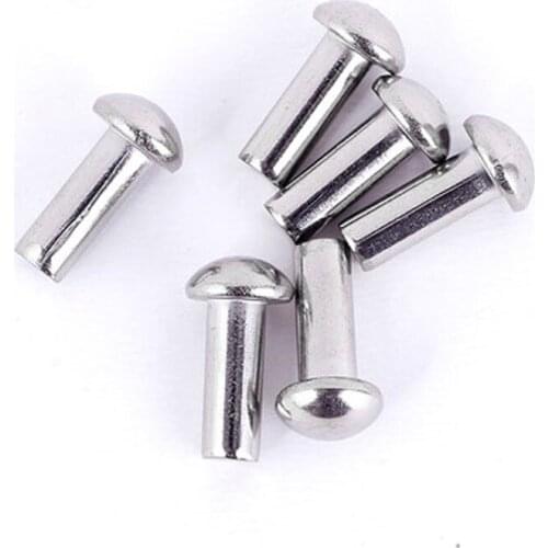 5pcs M8 Solid rivets bolt Round Mushroom Semicircular rivet 304 stainless steel 10mm-100mm length