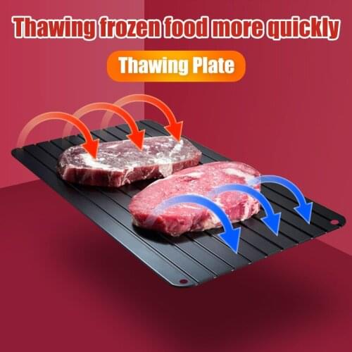 Magic Defrosting Tray for FoodThawing Board Plate for Steak Meat Fast Defrost Fruit Seafood Settlement Area New Kitchen Gadgets