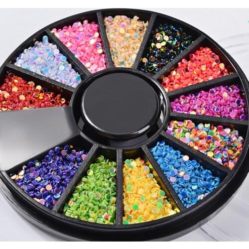 High Light Crystal Diamonds Dazzling Tips Nail Sticker Sequins Colorful Glitter Nail Art Decoration Beauty Accessories