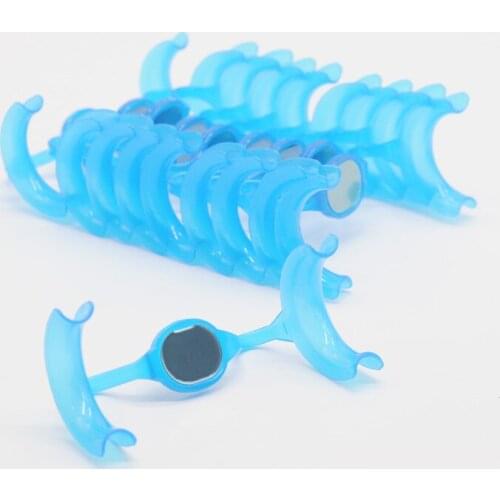 Dental Supplies Cheek Retractor M-Type Mouth Opener with Mirror