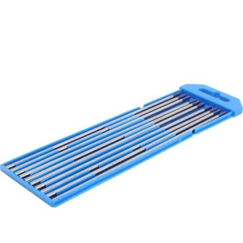 10Pcs Rod Tungsten Electrode Arc Yttrium Needle for Welding Thin Aluminum Blue 3mm WY20 Welding Tool