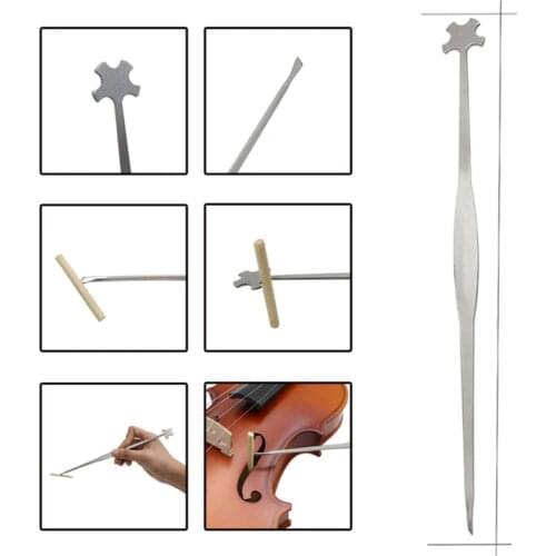 Violin Accessories 1Pc Stainless Steel Violin Placement Sound Post Setter Repair Tool Frets Hook Hot