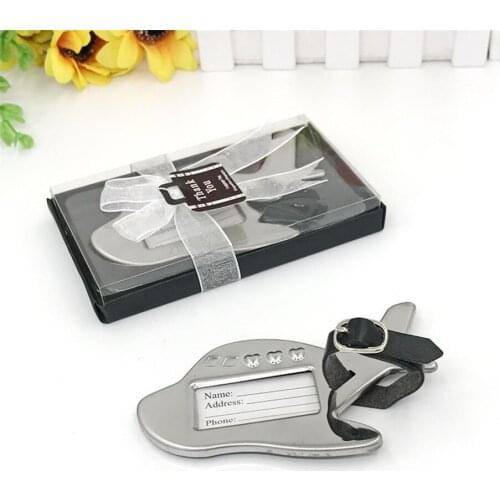 Free Shipping Wedding Favor Travel Themed Airplane Luggage Tag Wedding Gift For Guests Party Decoration Gifts 60Pcs/Lot