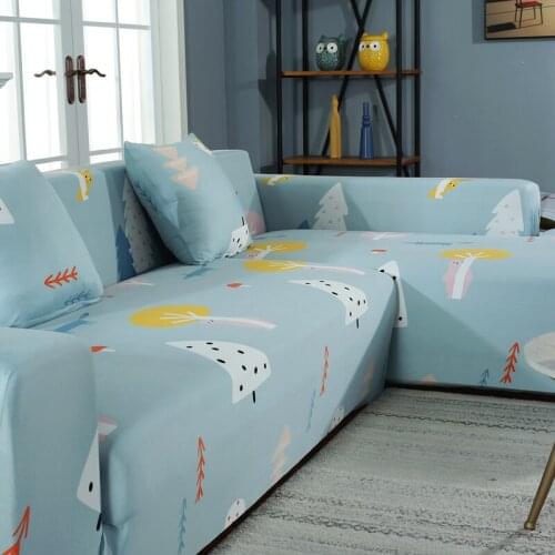 New Elasticity Sofa Cover Extensible Couch Cover SofaCovers Sectional Single/two/three/four Seats L Shape Need Buy 2pcs