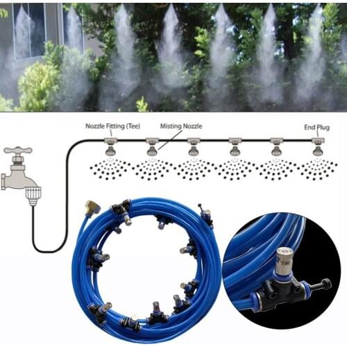 H99 Water tap pressure 4-5bar patio misting cooling system garden watering kits 6M-18M water spray garden sprayer