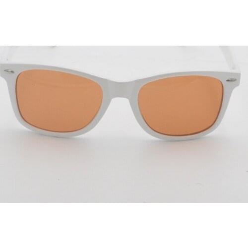 Classice White Frame Diffraction Glasses Amber Fireworks Lens