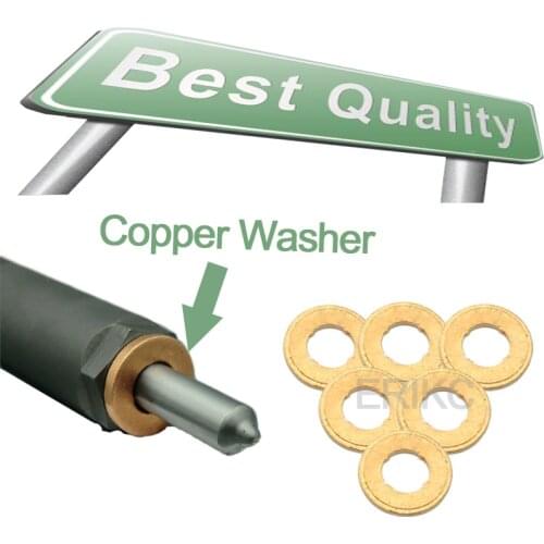 ERIKC F00VC17503 Common Rail Fuel Injectors Copper Washers F00VC17504 Nozzle Heat Shield F00VC17505 9001-850C for DELPHI BOSCH