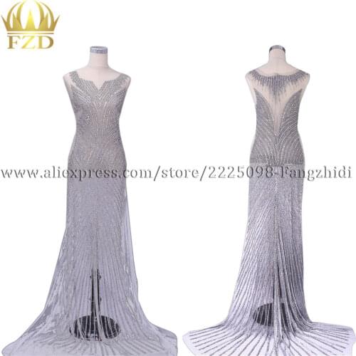 FZD 1 Set Handmade Big Size Rhinestone Wedding Patch Dress Patch Bodice Applique for Party Show Women Clothing Decorative