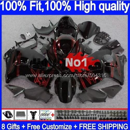 Injection For SUZUKI Hayabusa GSXR 1300 2008 2009 10 11 12 29MC.274 Black red GSXR-1300 GSXR1300 08 09 2010 2011 2012 Fairing