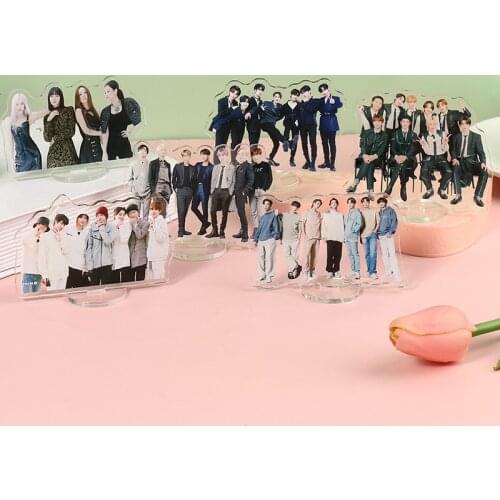Kpop Bangtan Boys Stray Kids ENHYPEN NCT Dream JENNIE Desk Standee Figure Figurine Board Decor Fan Goods Collection