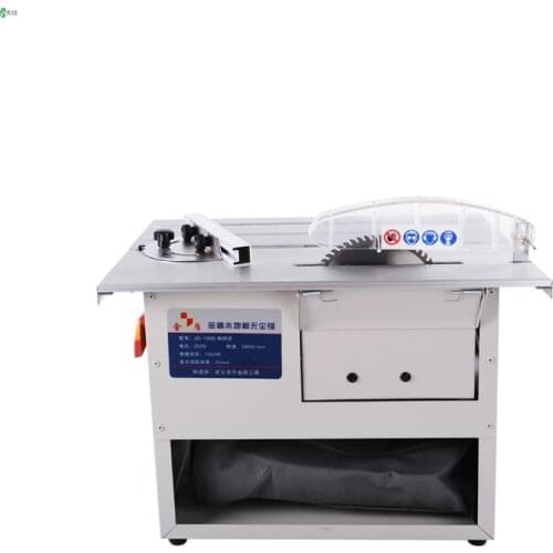 Multifunctional Electric Dust-Free Sliding Table Saw Woodworking Floor Miter Cutting Adjustable Speed Dust-Free Electric Saw