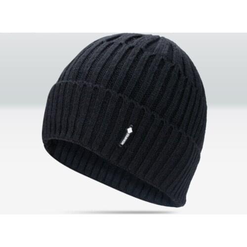 Middle-aged and Elderly New Hats Mens Winter Warm Woolen Hats Plus Velvet Knit Caps Hoods Outdoor Ear Protection Caps Beanie