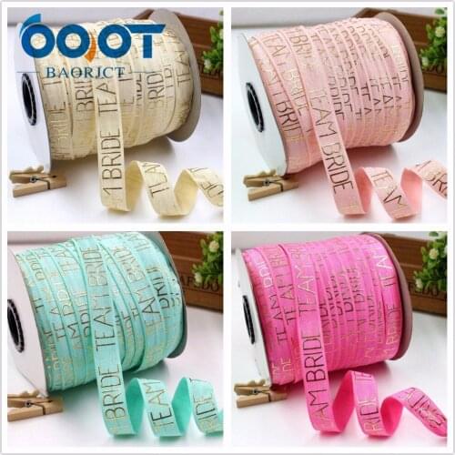 OOOT BAORJCT,1812712, 5/8'' 16 mm Bronzing elasticity Ribbon , 10 yards DIY handmade hair accessories Material , free shipping