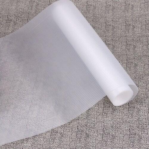 Drawer Liner Translucent Stripe Non Slip Waterproof Shelf Liners Pads Mat for Kitchen Cabinet Cupboard Refrigerator Shelves