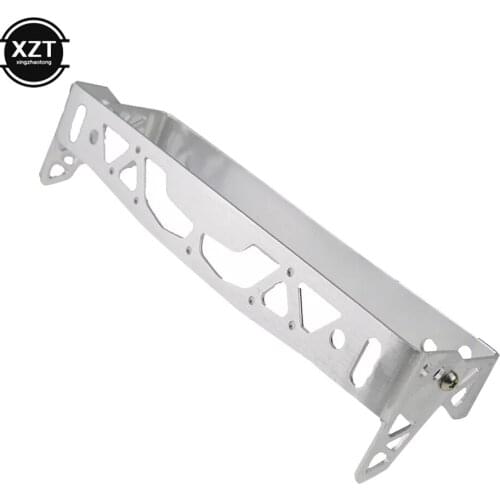 Car License Plate Frame Universal Aluminum Power Racing JDM Styling Rotating Number License Plate Frames Tag Holder Adjustable