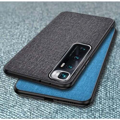 Luxury Fabric Cloth Phone Cases For Xiaomi 10 Uitra 9 9T Note 10 Lite Redmi Note 8 9 8T 10X 8A 9A Slim Soft Bumper Hard PC Cases