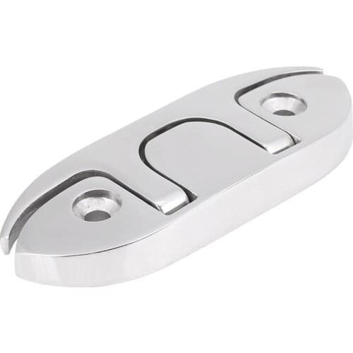 Folding Cleat Boat Hardware Stainless Steel Heavy Duty Mirror Polish 4 1/2 inch Marine Yachting Cleats Supplies