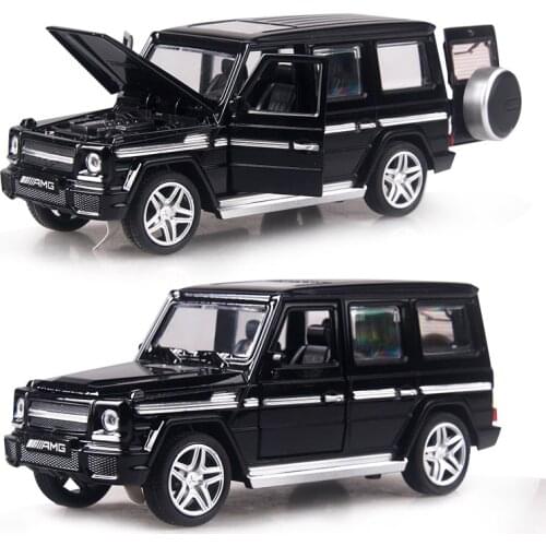 Alloy Super Car Model G65 R8 W140 X6 Diecast Metal Vehicles With Pull Back Sound Light Toys Christmas gift For Boy kids children