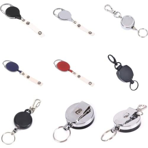 Wire Rope Camping Telescopic Burglar Chain Key Holder Tactical Keychain Outdoor Key Ring Return Retractable Key Chain