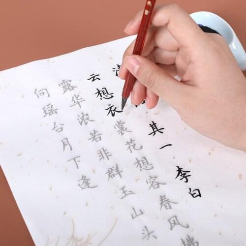 Brush Calligraphie Copybook 160sheets Beginner Chinese Calligraphy Practice Copybooks Lady Chinese Tradtional Poem Copybook
