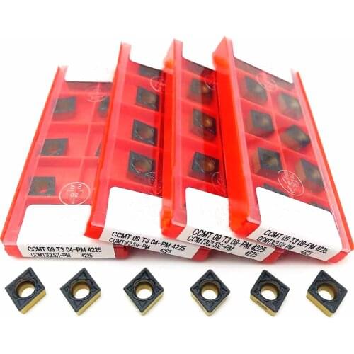 CCMT09T304 CCMT09T308 PM 4225 Carbide Tool CNC Lathe Tool Indexable High Quality CNC Alloy Cutting Tool CCMT Turning Insert