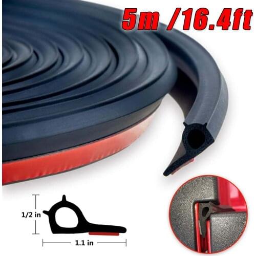 16.4ft Car Seal Adhesive Universal Adhesive Tailgate Seal Kit Rubber Tailgate Cover Sound Insulation for TOYOTA SR5 SR