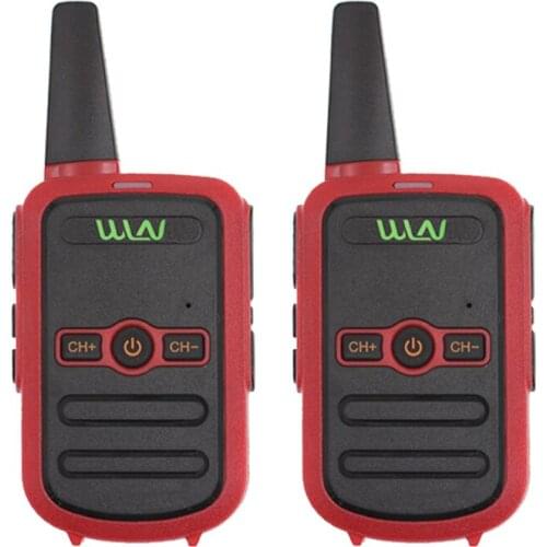 WLN KD-C51 3-5 KM 16 CHANNEL DUAL TRANSCEIVER RED CASE CHARGER TOOL INCLUDED