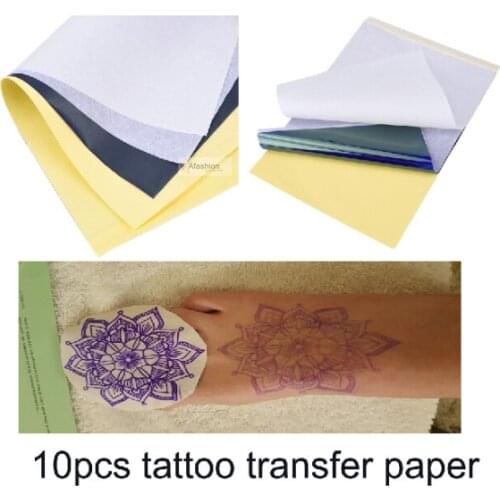 10pcs Tattoo Stencil Transfer Paper size A4 Thermal Carbon Copier Paper easy to make tattoo stencils accessories