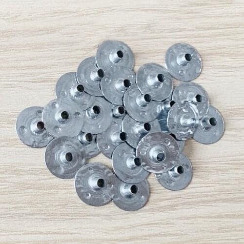 100 Pcs Durable Waxed Candles Making Metal Wick Sustainers Carry Holders Tabs Tool Craft DIY