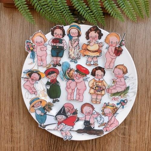 14pcs/pack Kawaii Stationery Stickers Tomato soup doll DIY Craft Scrapbooking Album Junk Journal Happy Planner Diary Stickers